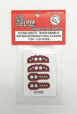 Gofer Racing 17303 Woodgrain Hot Rod Guages