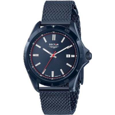 Herrenuhr SECTOR 550 R3253231004 Edelstahl Mesh Blau Sub 100mt