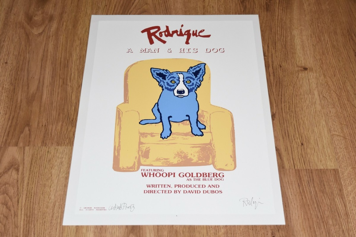 BLUE DOG MAN / GEORGE RODRIGUE [美本] George Rodrigue Blue Dog Man Book Advertising Poster One of