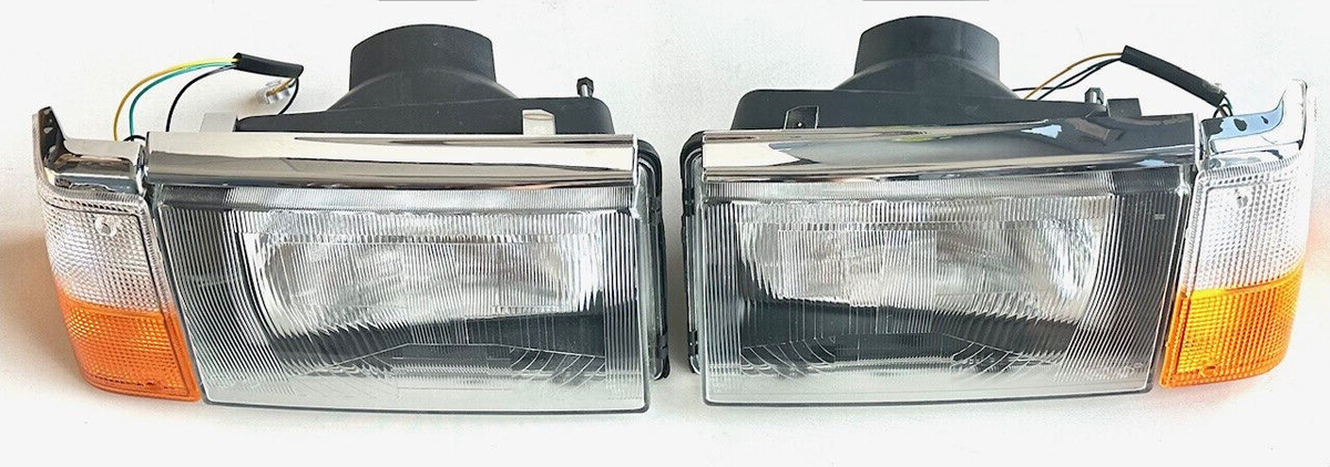 VOLVO 240 244 86-93 EUROPEAN E CODE GLASS CONVERSION HEADLIGHT