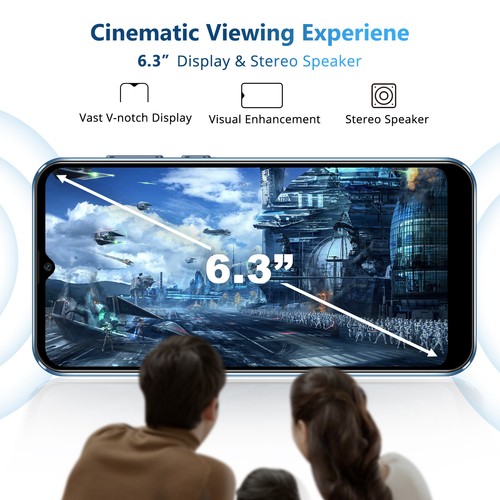 Cheap 2025 Factory Unlocked Smartphone Android Cell Phone 64GB Dual SIM 4G 6.5in - Picture 15 of 38
