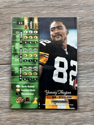 Z-2 Yancey Thigpen Pittsburgh Steelers 1996 Zenith | eBay