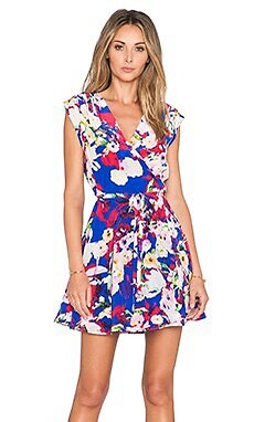 soho mixer silk dress Yumi Kim soho mixer silk dress in vermillion blooms