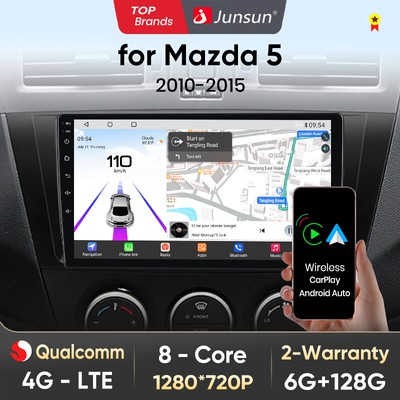 6+128GB Für Mazda 5 2010-2015 Carplay Android 13 Autoradio GPS Navi RDS WIFI BT