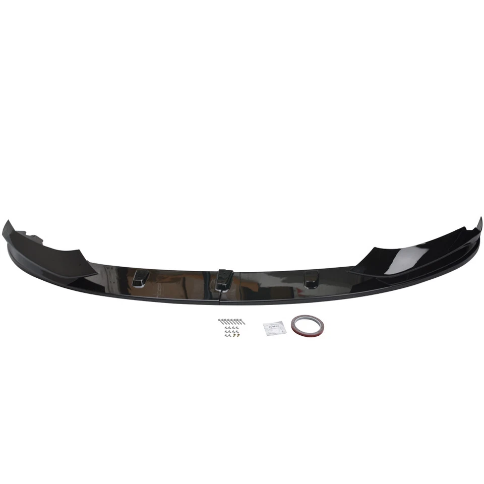Para BMW 4 Series M Sport F32 F33 F36 Performance divisor frontal brilho labial preto - Imagem 4 de 4