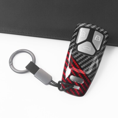 For Audi A4 A5 B9 S4 Q5 Q7 TT Schlüssel Gehäuse Hülle Halter Kette Zubehör