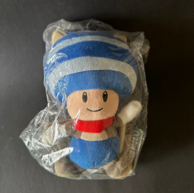 SUPER MARIO Plush Toy Toad Squirrel 21Cm Blue