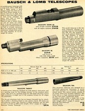 1971 Print Ad of Bausch  Lomb B L BALscope Zoom 60, Sr, Ten Spotting Telescope