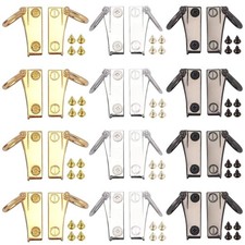 12 Sets Metal Side Clip Bag Buckle with Side Loop Purse Suspension Bag Strap ...