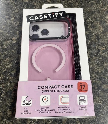 Casetify Impact Case For Apple iPhone 17 PRO MAX 6.9” Pink Fizz