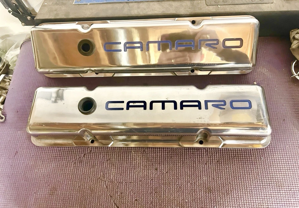 SBC CHEVY V-8 327 350 RPC ALUMINUM VALVE COVERS CAMARO NICE Small Block - Image 2 of 4