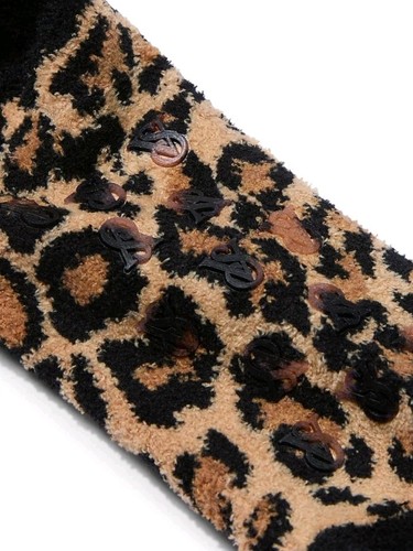 1 VICTORIA'S SECRET LEOPARD PRINT COZY FLEECE SOCKS 1 PAIR - Picture 4 of 4