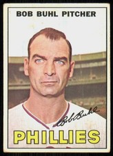 1967 Topps Bob Buhl Philadelphia Phillies #68