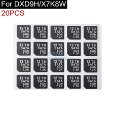 20pcs 12TB SATA 6GB 7.2K Capacity Sticker For DELL DXD9H X7K8W Tray Caddy Sled