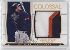 2022 National Treasures Colossal Materials Holo Gold 6/25 Myles Straw 12w4