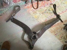 Leather Breast Collar heavy duty used western tack FREE SHIPPING
