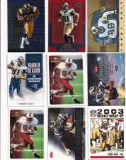 HUGE LOT (27) TORRY HOLT BASE INSERTS PARALLELS NO DUPES ROOKIES RAMS