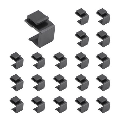 20 Pack Blank Keystone Jack Inserts for Keystone Wall Plate