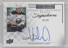 2019-20 Premier Pursuing Greatness Signatures 20/49 Victor Olofsson Auto 18f3