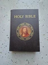 HOLY BIBLE Catholic Action Edition 1953 Illustrated Gilt Edge Good Will