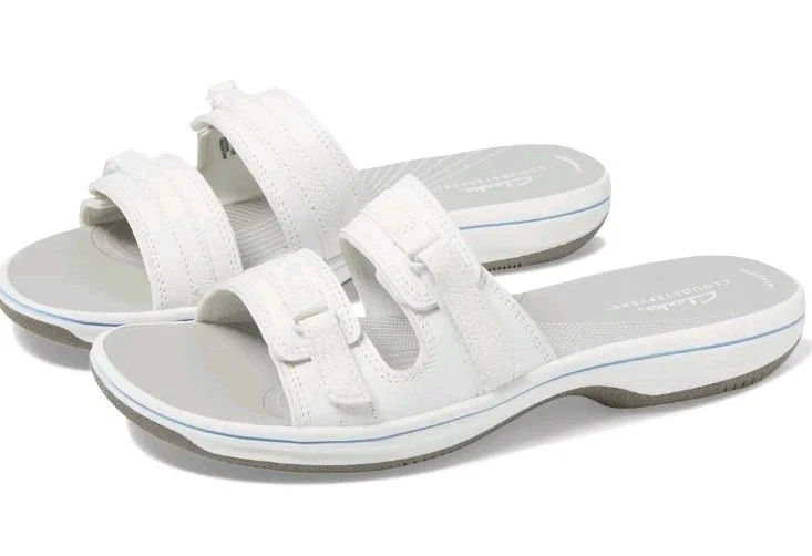 Nuovi sandali Clarks Cloudsteppers Breeze Piper da donna taglia 11M 11 slip on sportivi