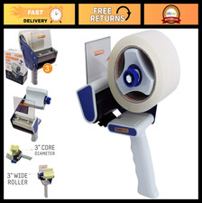 Handheld Packing Tape Dispenser Gun with Bonus Clear Tape - 3" Wide Shipping Sea