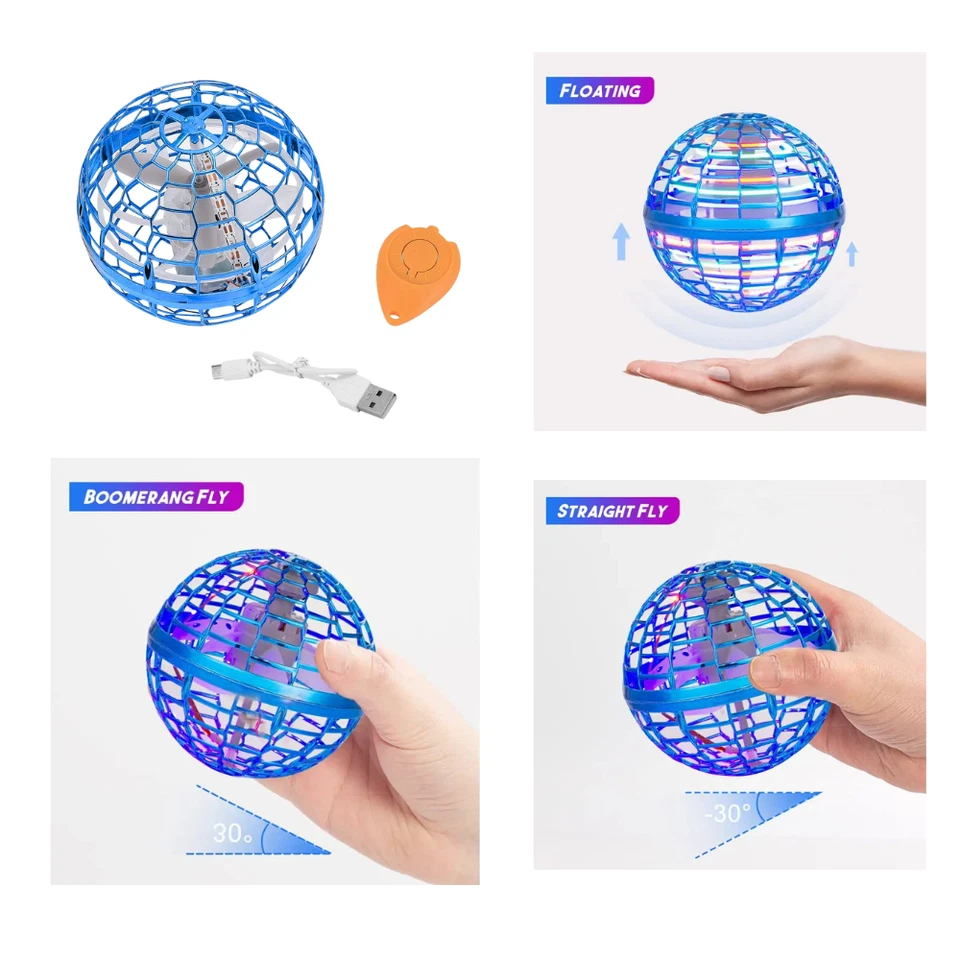 New UFO Flying Spinner Orb Boomerang Hover Ball Age 6+ to Adult Hand Toy Gifts - Image 4 of 4