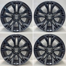 Genuine Volkswagen Golf GTD GTI 19” Santiago Alloy Wheel Set Refurbished Grey