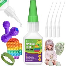 Silicone Glue, 20g Clear Super Glue for Silicone Repair Quick Fix Silicones Adhe