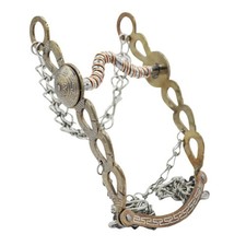 5" Dorado Charro Freno Saddle Horseshoe Bit