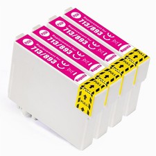 4 Magenta Ink Cartridges for Epson Stylus DX400 DX6050 S20 SX115 SX405 SX510W