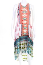 Raga Womens Sleeveless Albuquerque Nights Maxi Dress Pink White Size S 10978246