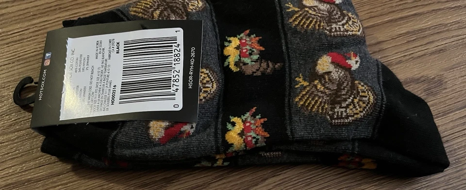 Turkey Day Thanksgiving Crew Socks - Image 4 of 4