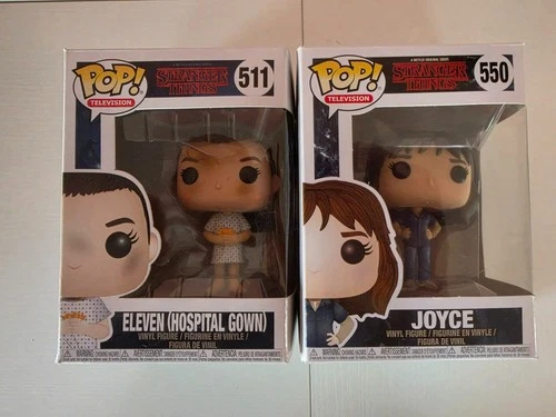 Stranger Things Funko Lot - Eleven Hospital Gown, Joyce and loose Max