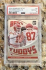 2024 Optic Patrick Mahomes Travis Kelce #16 Best Tuddys PSA 10 Refractor Insert