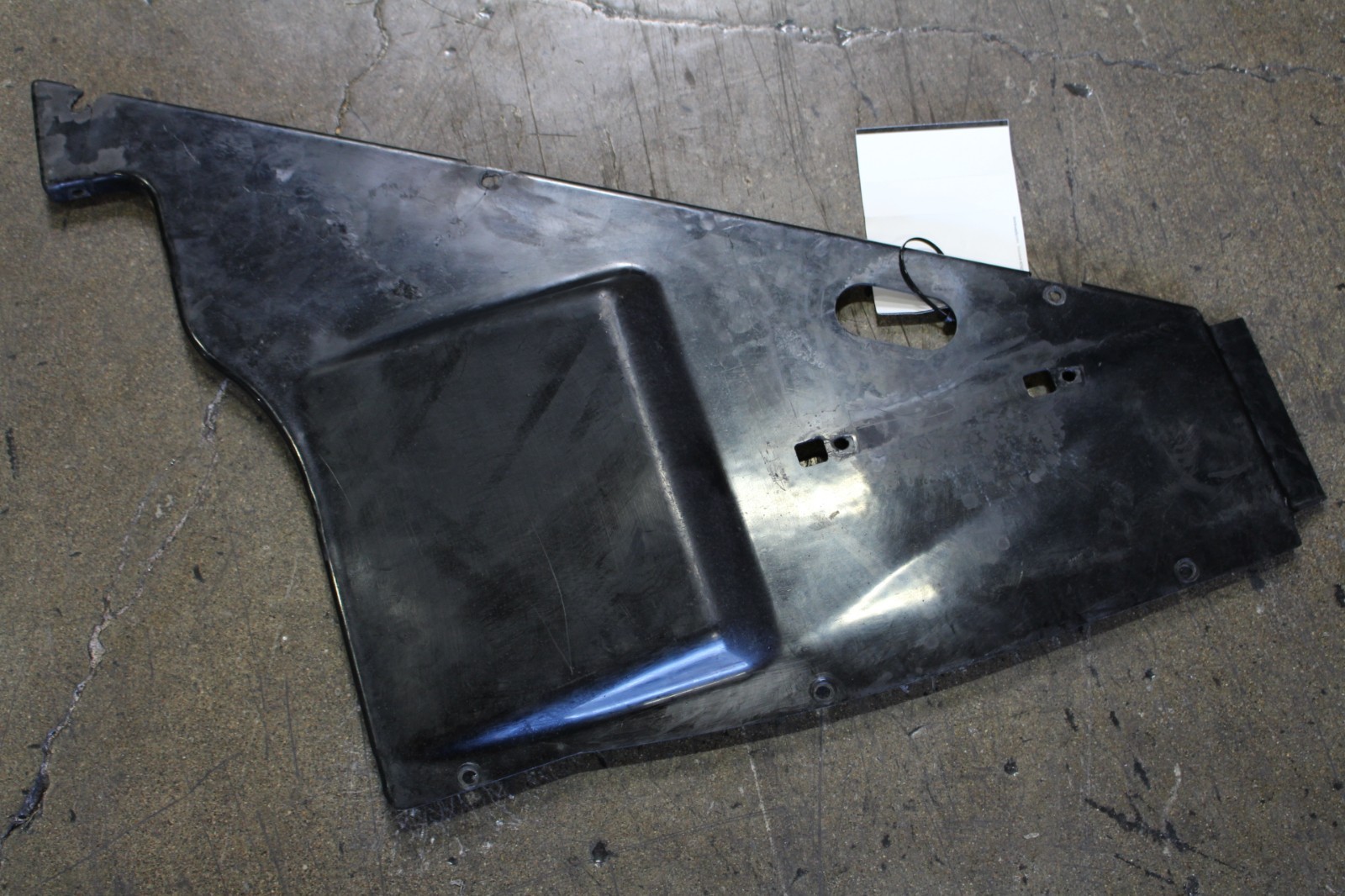 Lamborghini Murcielago LP640, LH, Rear Lower Under Tray, Used, Dmg, 410825215A