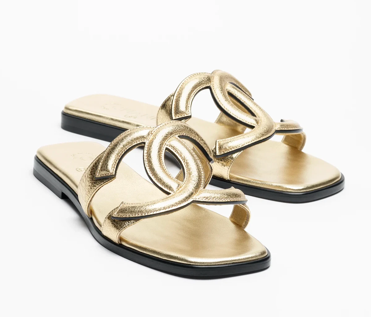 CHANEL Gold Sandals for Women for sale | eBay
