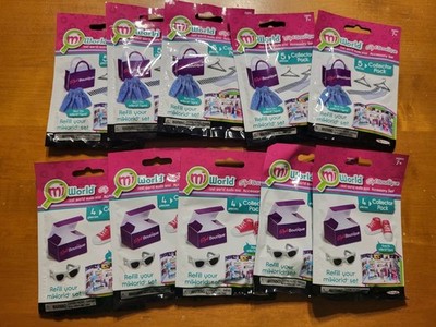 LOT OF 10 Mi World Collector Pack Style Boutique Accessory Set