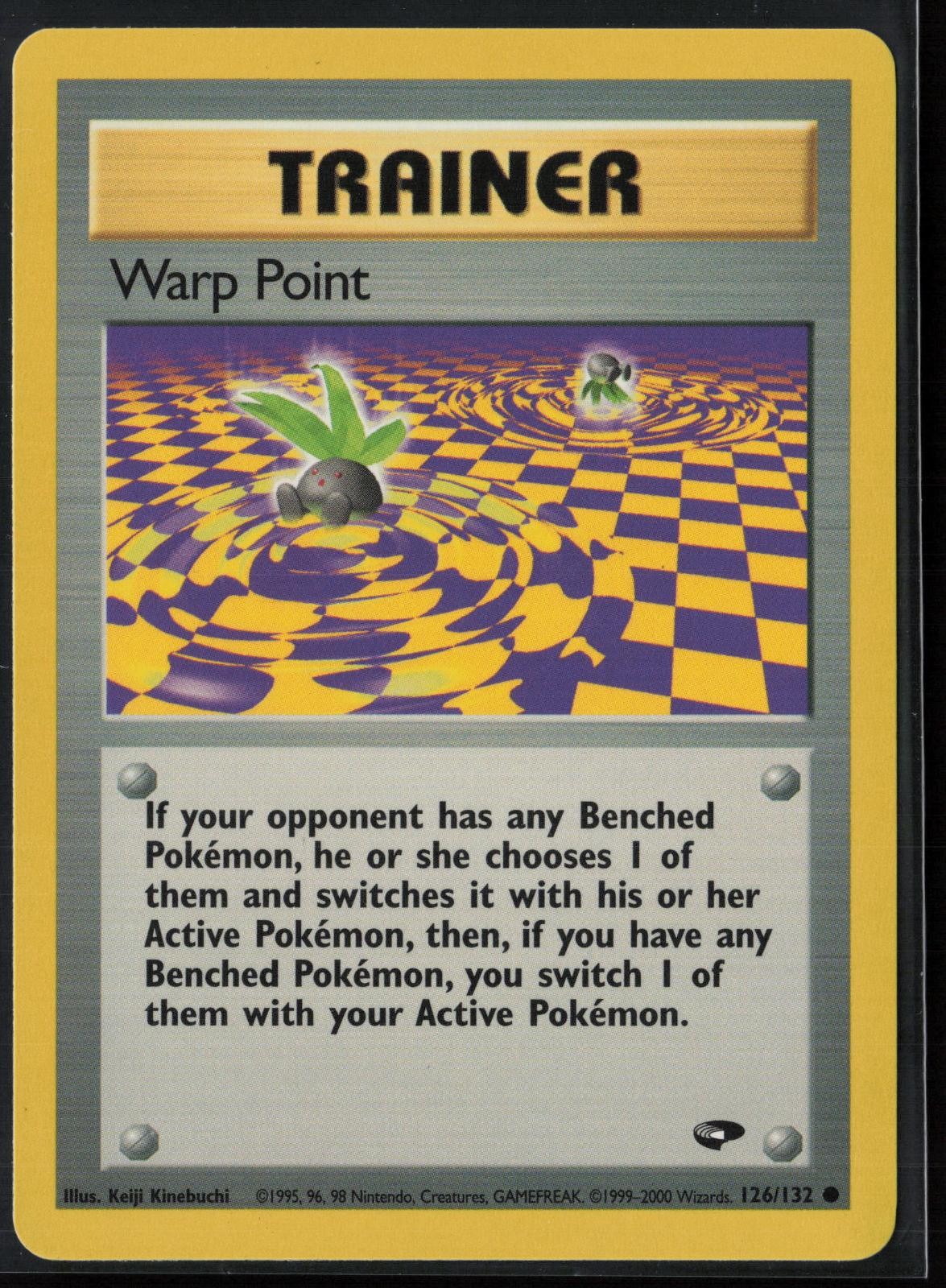 Warp Point 126/132 Common Gym Challenge Pokemon Unlimited Near Mint