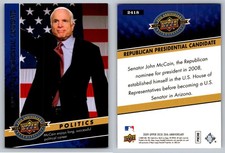 John McCain 2009 Upper Deck 20th Anniversary #2418