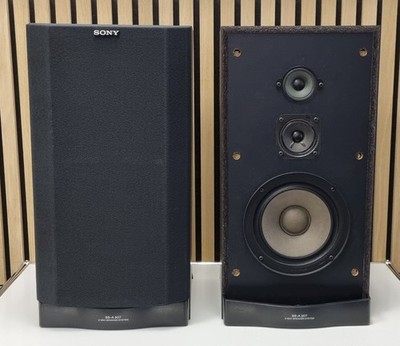 Sony SS-A307 3-Way Speaker System Lautsprecher Boxen Paar 80W HiFi Stereo Black