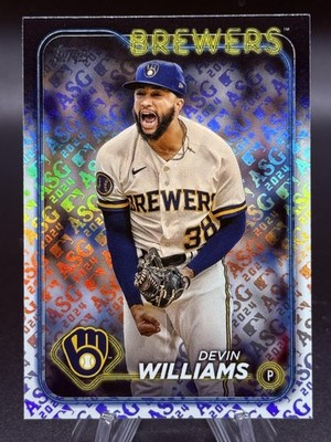 2024 Topps Devin Williams All-Star Game Logo Variation ASG Holo Foil SP Brewers