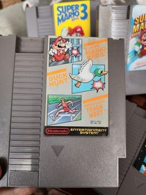 NES Super Mario Lot 4 Games Mario 2 3 Duck Hunt + Mario Bros Nintendo Bundle
