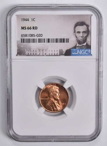 MS66 RD 1944 Lincoln Wheat Cent NGC Special Lbl *5582