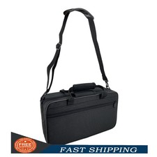 Bb Clarinet Case Black Oxford Fabric Gig Bag with Handles Shoulder Strap