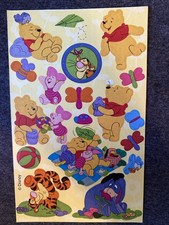 Vintage WINNIE THE POOH Sticker Sheet Scrapbook Planner Craft Stickers