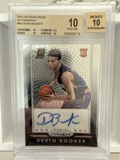 2015-16 Panini Prizm Autographs DEVIN BOOKER Rookie Auto RC BGS 10 Phoenix Suns