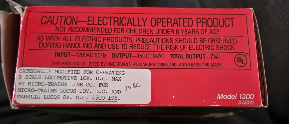 MRC Control Railpower 1300 Model Train Controller For HO & N Gauge Trains. Bo82 - Image 3 of 3