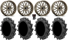 ITP Hurricane 18" Wheels Bronze 34" MotoHavok Tires Kawasaki Teryx Mule