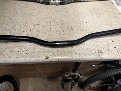 X LITE XC SPECIFIC RETRO RISER BARS BLACK 625MMX25.4 - Picture 3 of 4